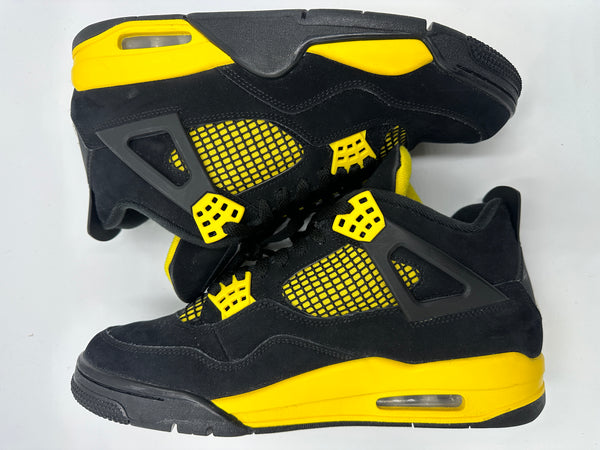 Nike Air Jordan 4 Retro 'Yellow Thunder' Mens - US 10 - 9/10 Condition