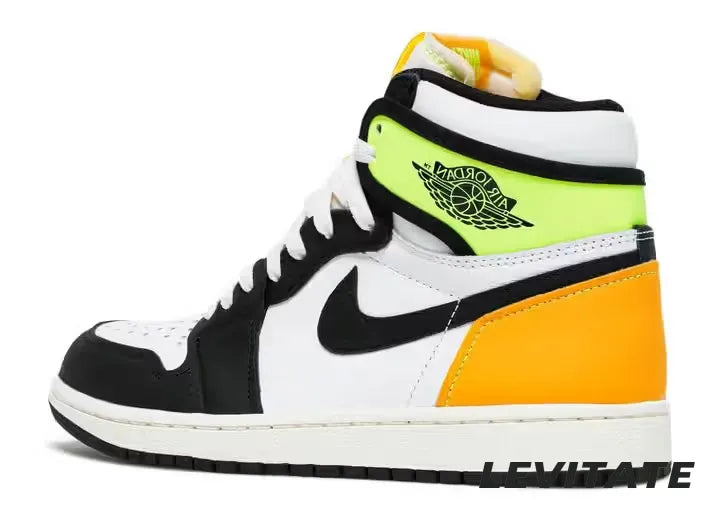 Nike Air Jordan 1 Retro High ‘White Black Volt University Gold’ Mens