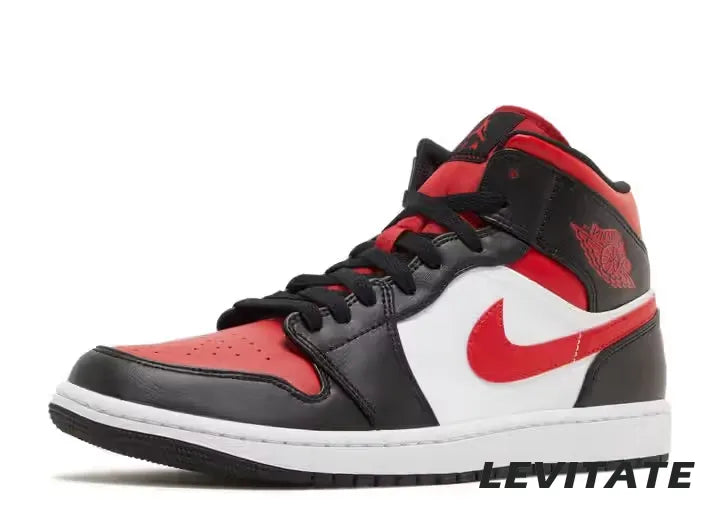 Nike Air Jordan 1 Mid 'Bred Toe' Mens