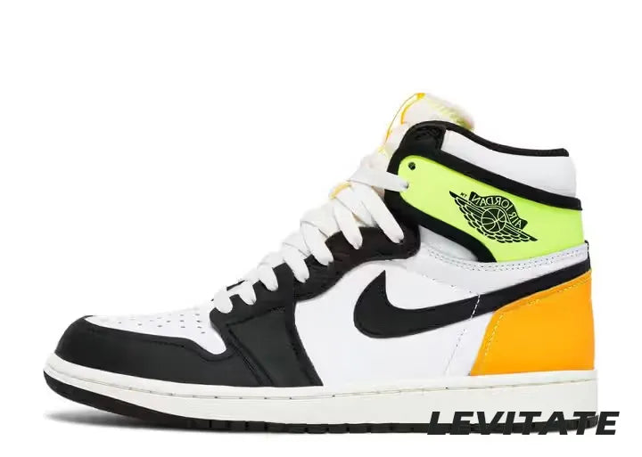 Nike Air Jordan 1 Retro High ‘White Black Volt University Gold’ Mens