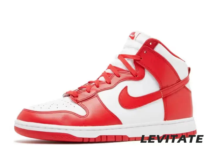 Nike Dunk High 'Championship White Red' Mens