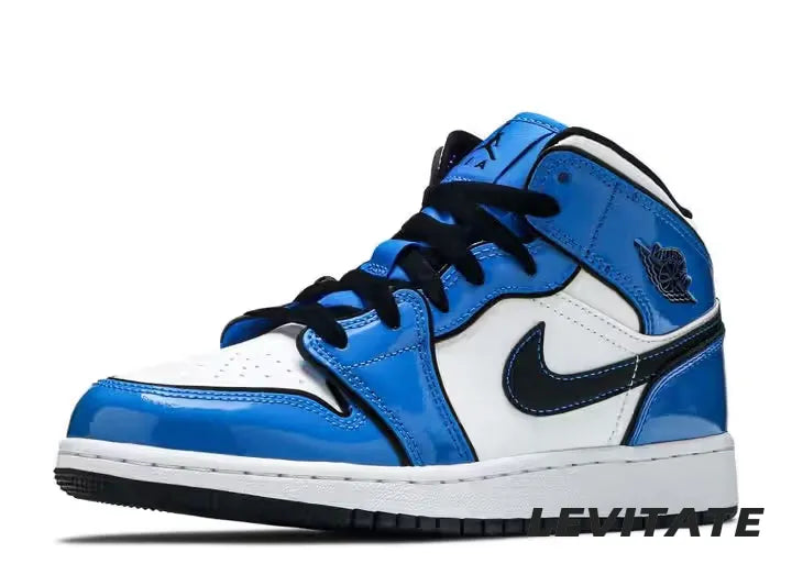 Nike Air Jordan 1 Mid 'Signal Blue' GS