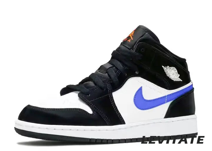 Nike Air Jordan 1 Mid 'Black Racer Blue White' GS