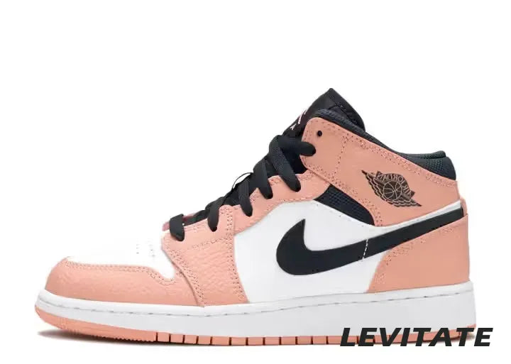 Nike Air Jordan 1 Mid 'Pink Quartz' GS