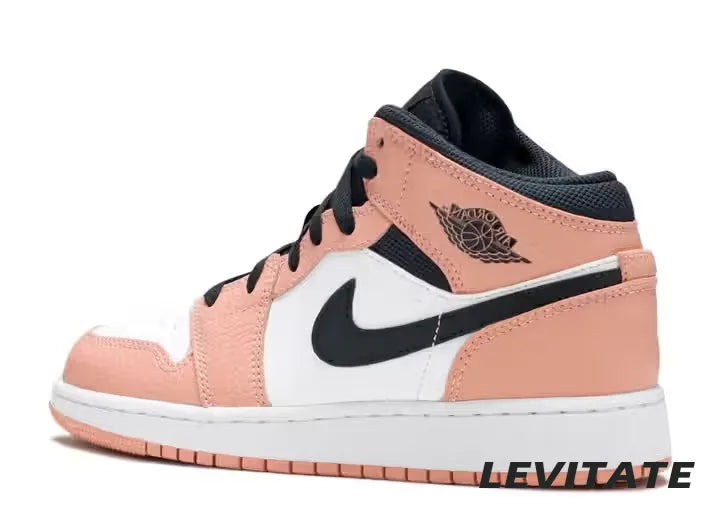 Nike Air Jordan 1 Mid 'Pink Quartz' GS